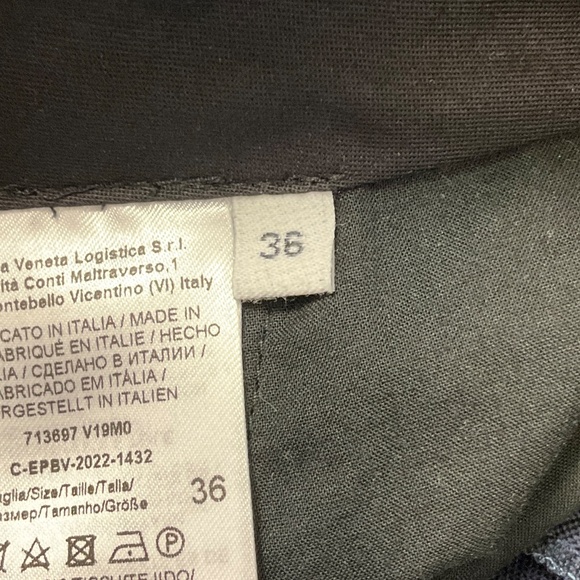 BOTTEGA VENETA NAVY 2022 WOOL GABARDINE STRAIGHT FIT CLASSIC TROUSERS - Picture 5 of 5